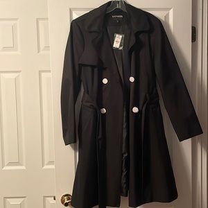 Brand new Piped Double Breasted Trench Coat